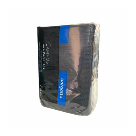 Campo Desechable Negro 50pz Borgatta