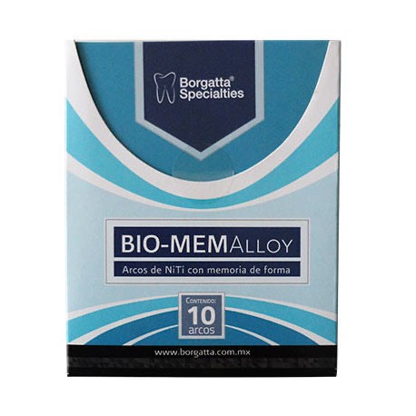 Arco cuadrado niti Bio memalloy 10pz Borgatta