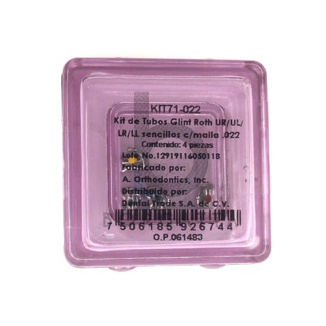 Tubos Bondeables Glint Roth   Kit 4pz Borgatta