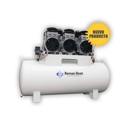 Compresor Libre de Aceite 6 Hp 150 lts. Remac Dent