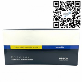 Bolsa Esterilizar Autoclave 13.5cm x 28.5cm 200pz Borgatta