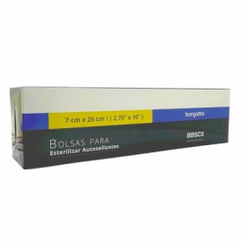 Bolsa Esterilizar Autoclave 7cm x 26cm 200pz Borgatta