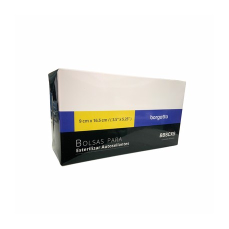 Bolsa Esterilizar Autoclave 9cm x 16.5cm 200pz Borgatta
