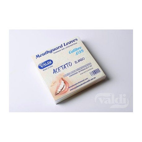 Acetato Blando/Flexible Cal.35 20pz Valdi
