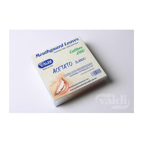 Acetato Blando/Flexible Cal.60 20pz Valdi
