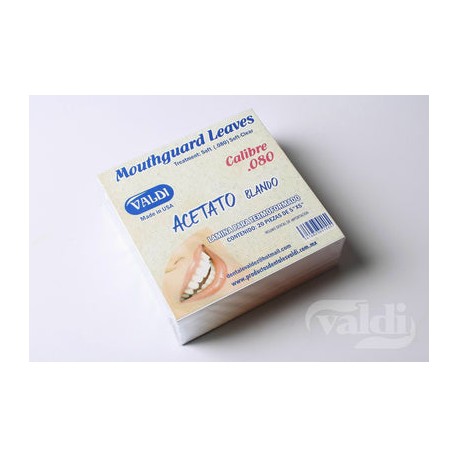 Acetato Blando/Flexible Cal.80 20pz Valdi