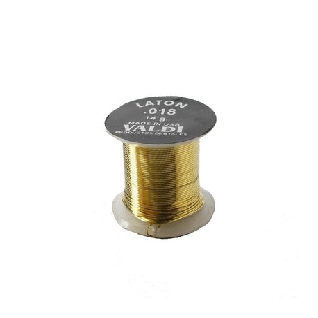 Alambre Rollo Ligadura Latón .018 14gr Valdi